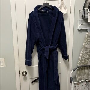 Nordstrom Deep Blue Plush Bathrobe